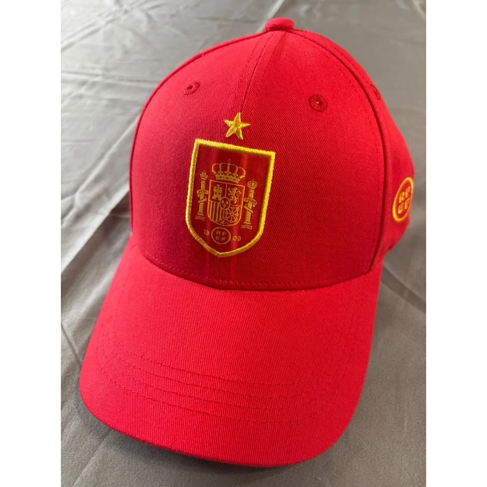 Spain National Team RFEF Official Licensed Red Soccer Baseball Cap Hat New